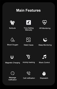Heart Rate Blood Pressure Smart Watch