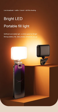 Clamp Fill For Light Mobile Phone Selfie