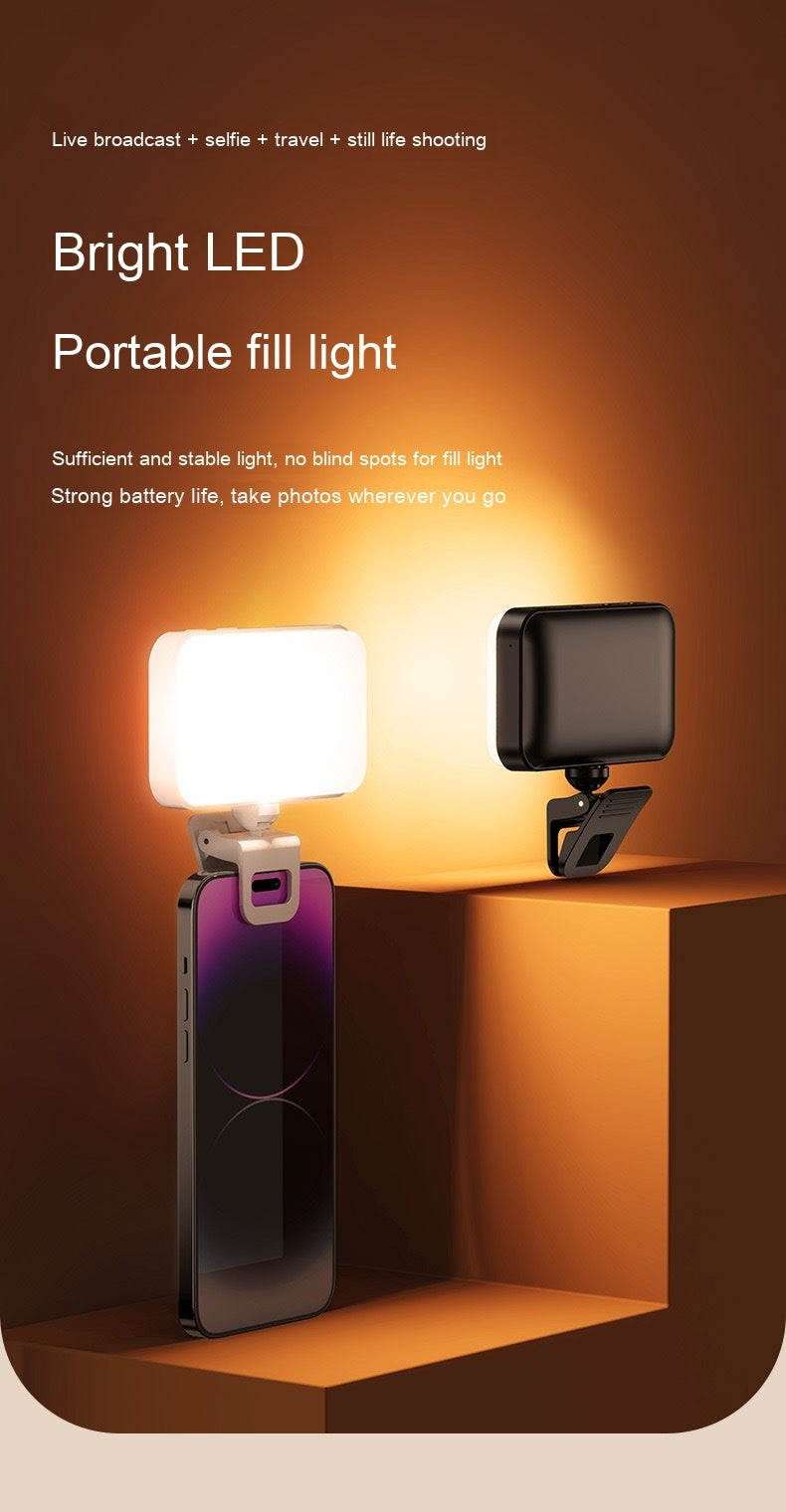 Clamp Fill For Light Mobile Phone Selfie