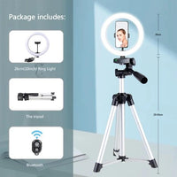 Led Selfie Phone Lamp With Tripod Stand Holder