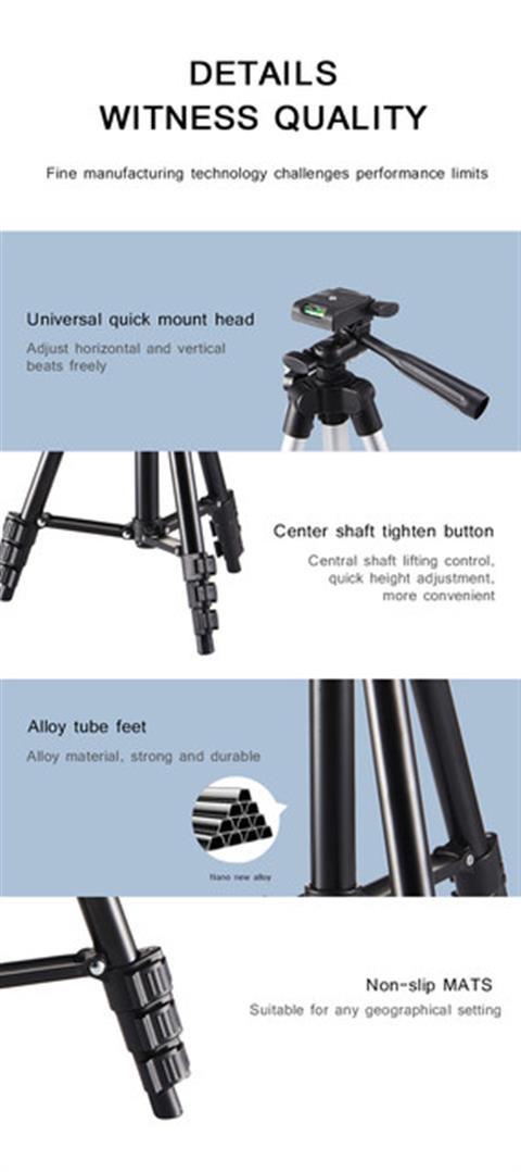 Led Selfie Phone Lamp With Tripod Stand Holder